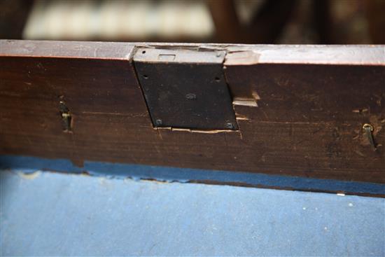 A late 17th century walnut marquetry and oyster veneered chest, W.3ft 3in. D.2ft .5in. H.2ft 9in.